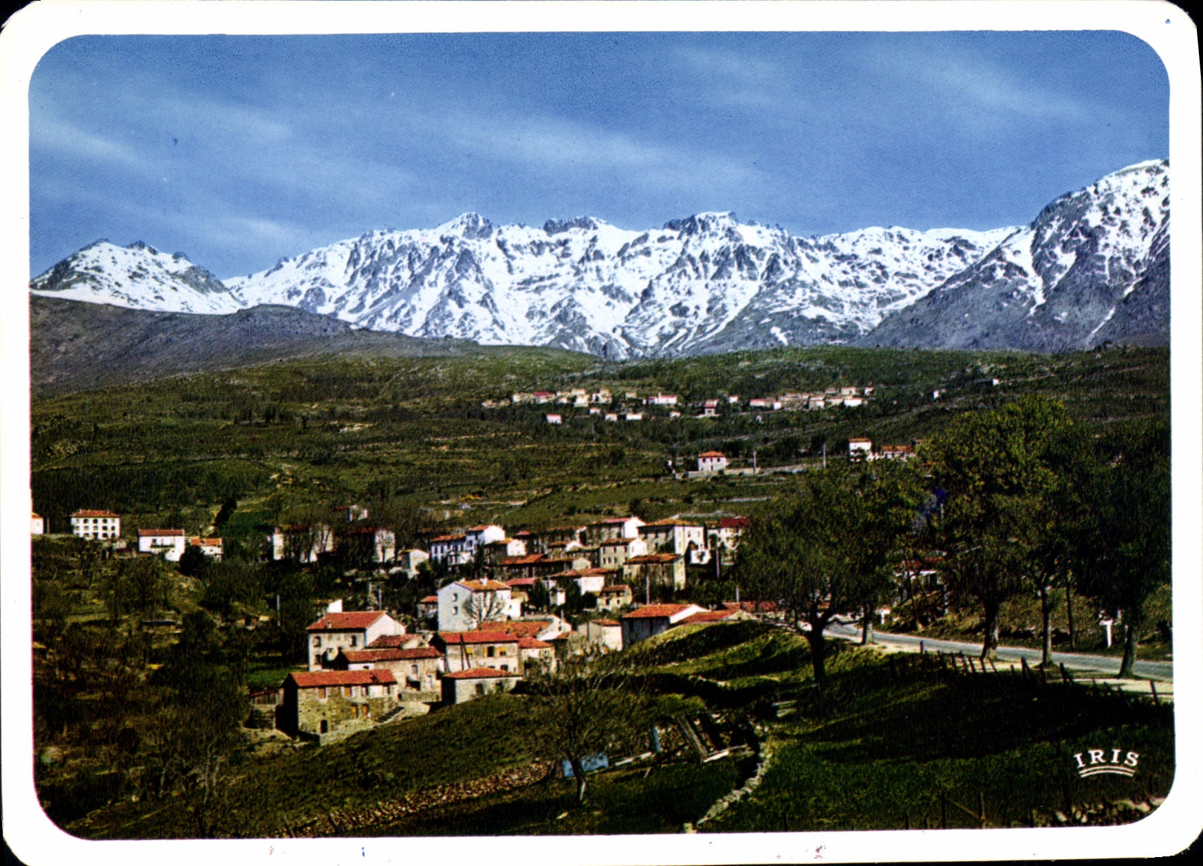 CPSM Calacuccia Vue Generale La Chaine Du Monte Cinto Au Pied Lozzi