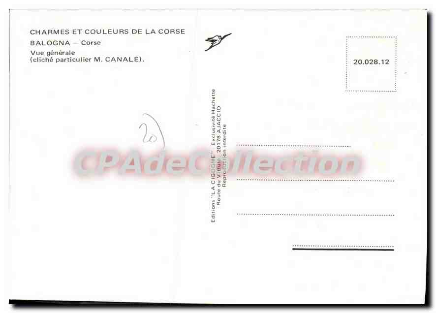 Balogna — Vue générale — Éditions 'LA CIGOGNE' — Verso