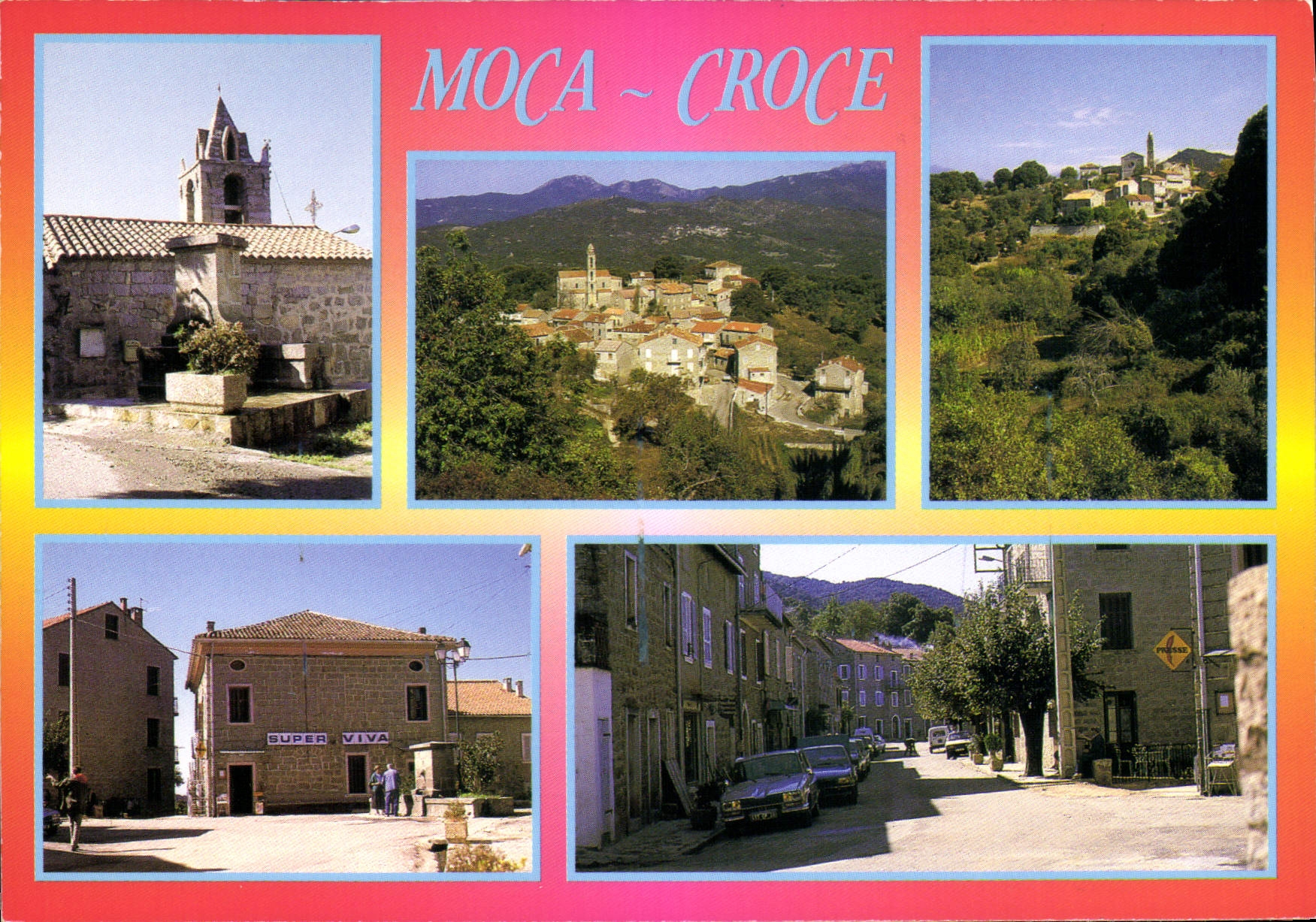 Moca - Croce — vue panoramique et détails du village — Images de France, série 20, éditeur Guy Perret
