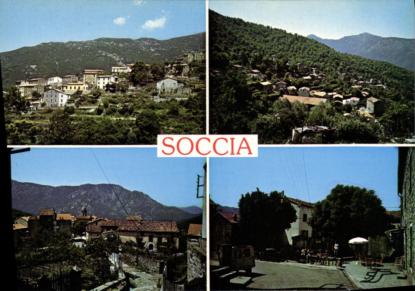 CPSM Soccia Divers Aspects Du Village Cliches Particuliers 