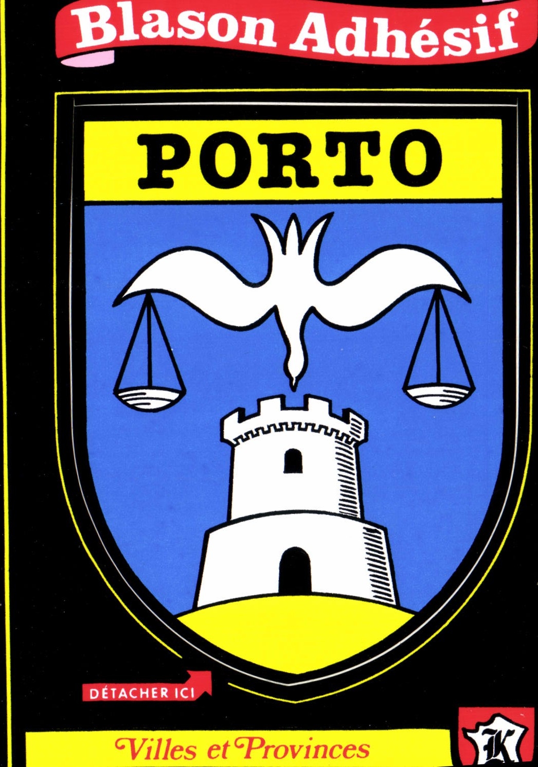CPSM Blason Adhesif Porto