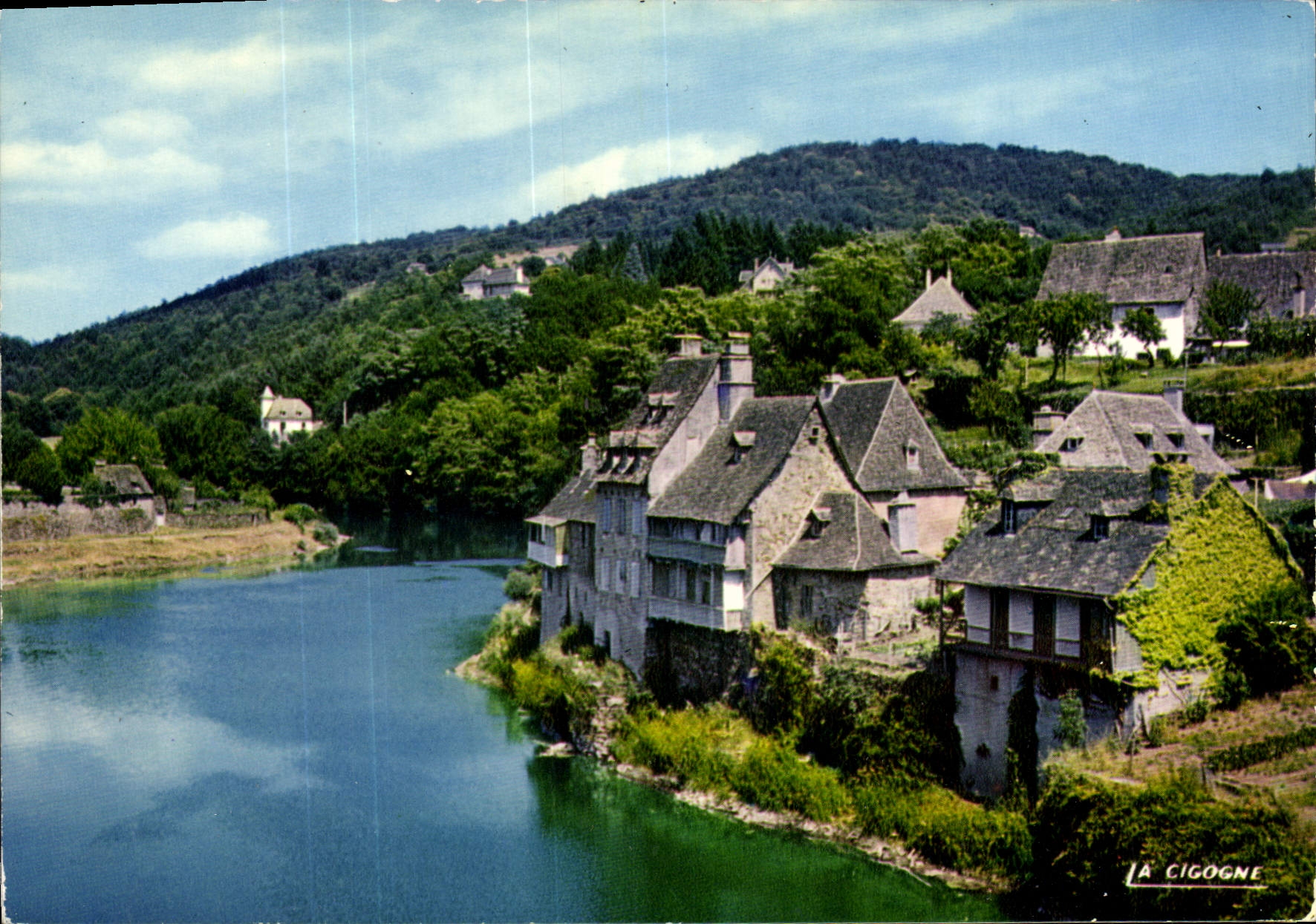 CPSM Argentat Vieilles Maisons Sur Les Bords De La Dordogne