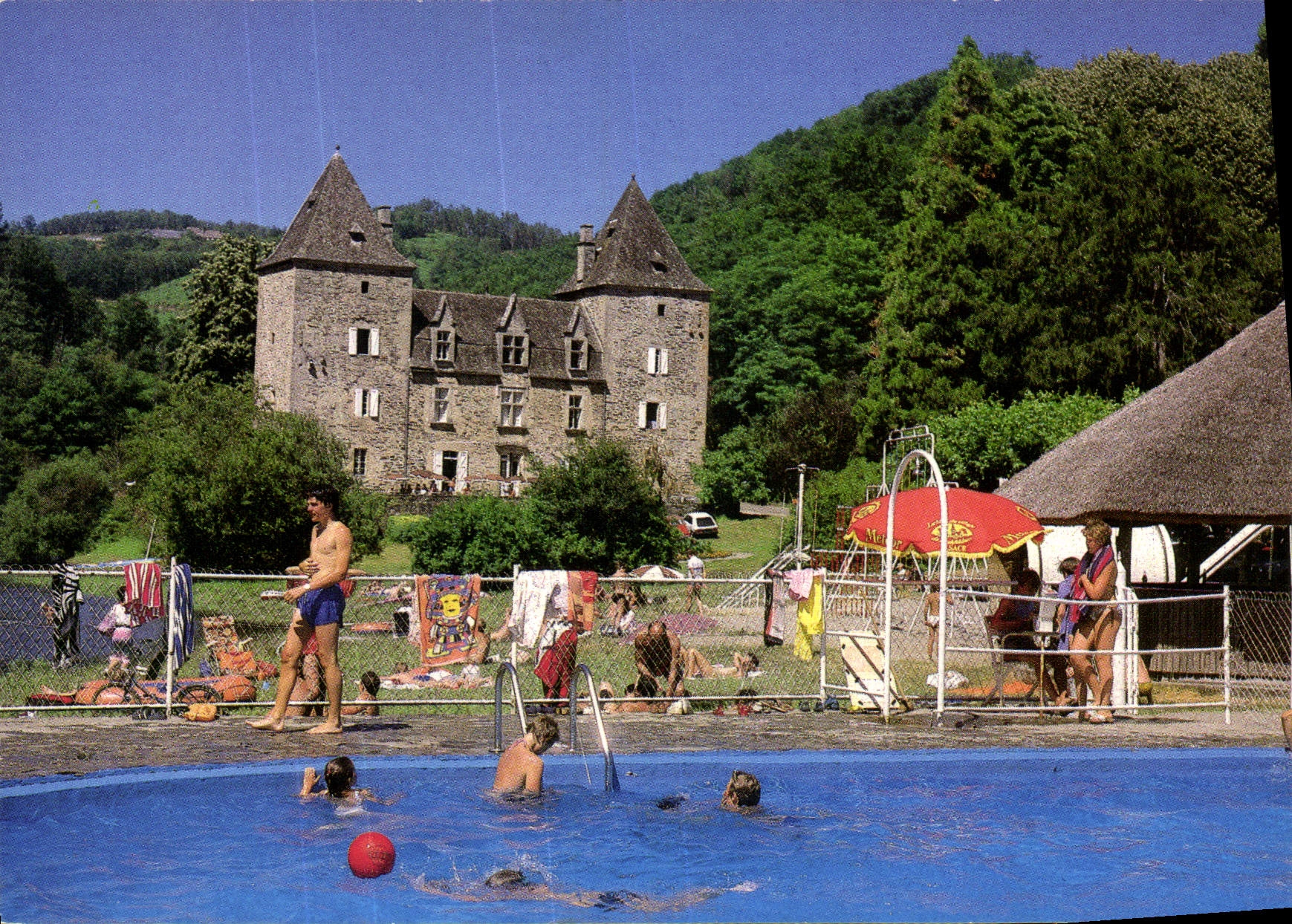 CPSM Argentat Centre De Sejour Et De Tourisme La Piscine Du camping du Gibanel