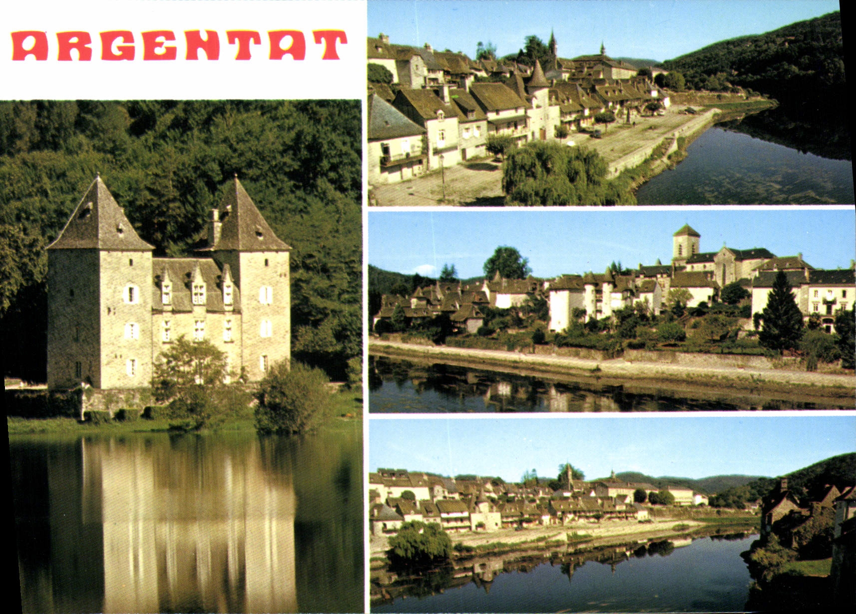 CPSM Argentat Chateau Gibanel Vieilles Maisons Sur La Dordogne