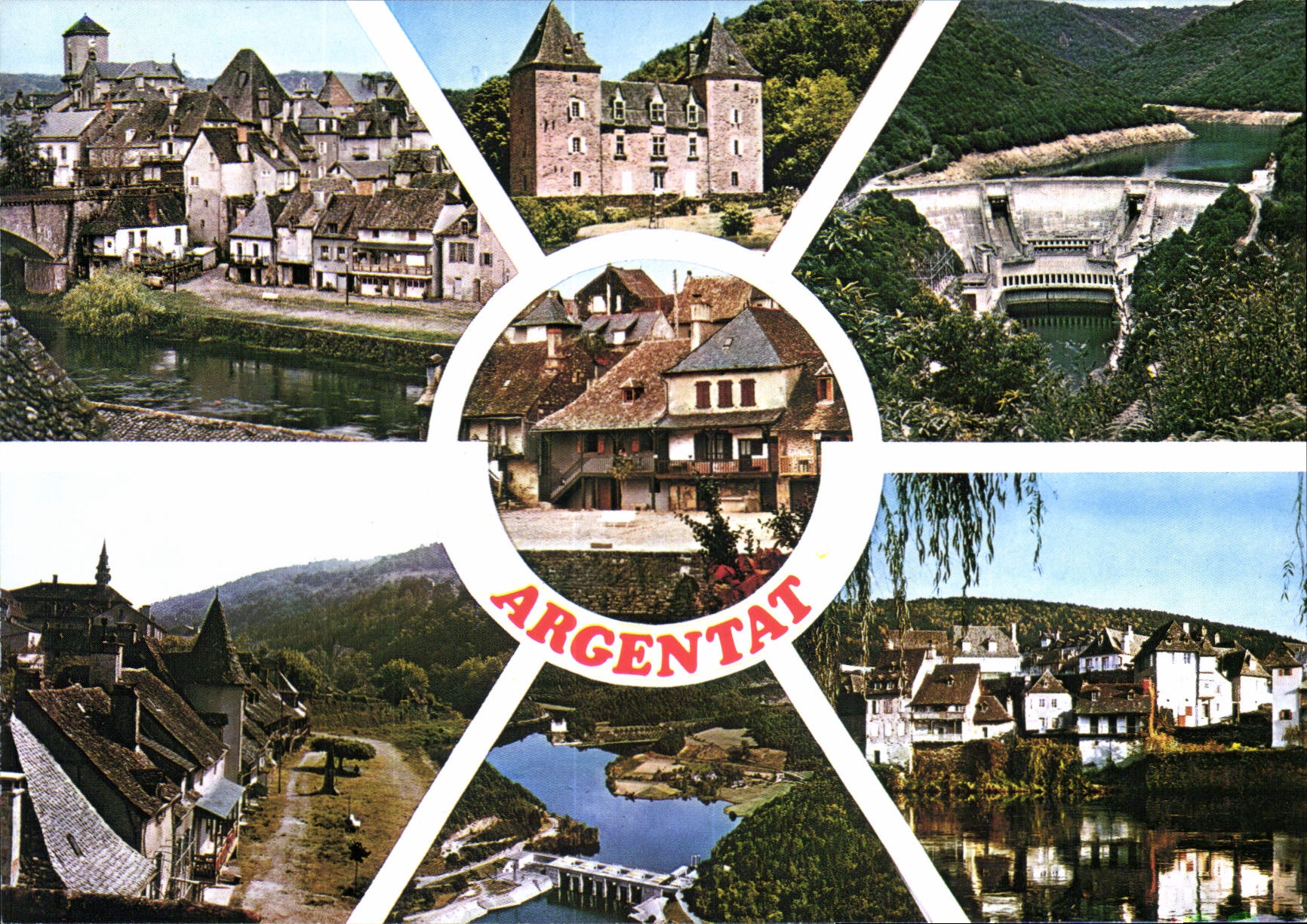 CPSM Argentat Vieilles Maisons Le Barrage Du Chastang Vieilles Maisons