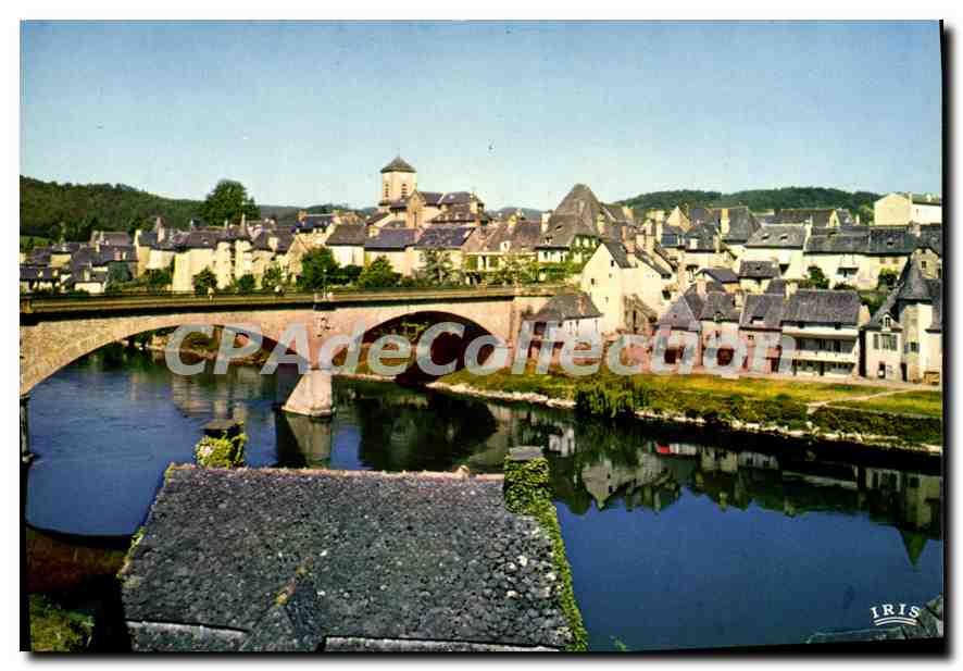 Argentat (Corrèze) — Vue générale sur le pont de la Dordogne — Éditions Mexichrome
