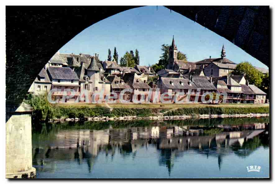 CPSM Argentat Vieilles Maisons Au Bord De La Dordogne