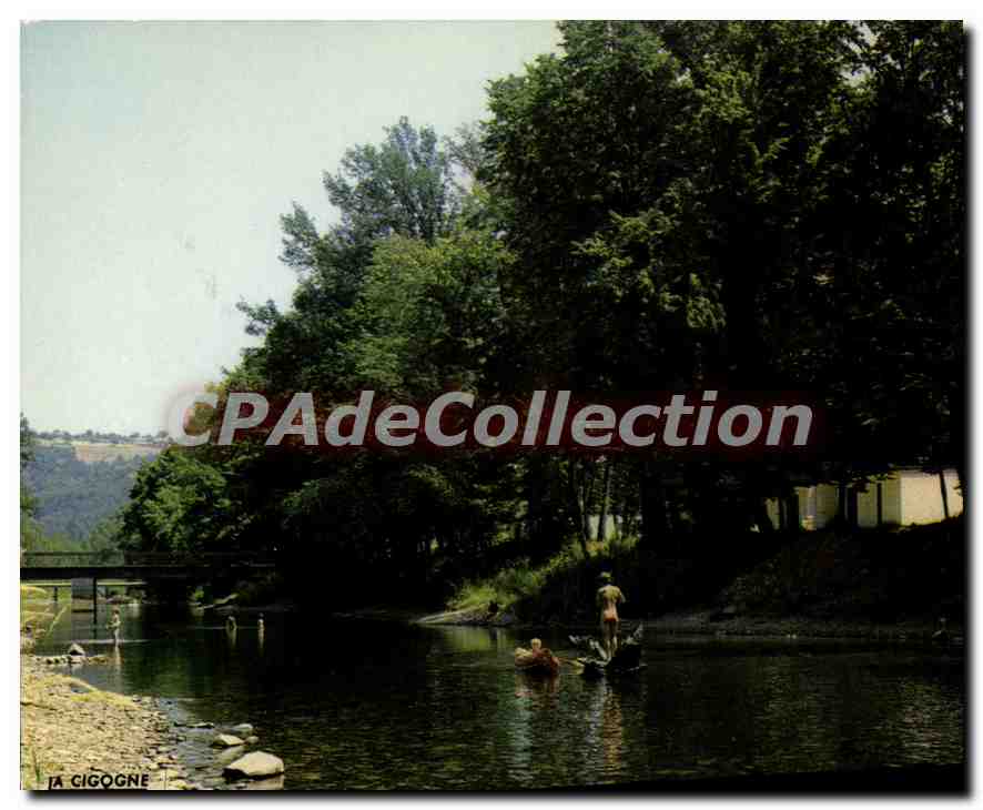 Beaulieu-sur-Dordogne — pêche et baignade — Editions 'La Cigogne', Vichy