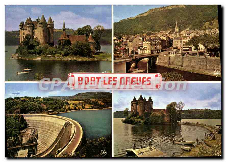 CPSM Bort Les Orgues château barrage