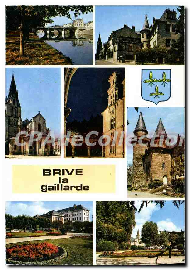 Brive-la-Gaillarde — vue panoramique — Imprimé en France