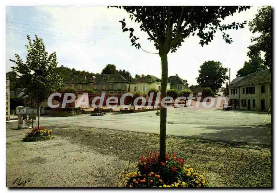 CPSM Chamberet La Place De La Mairie
