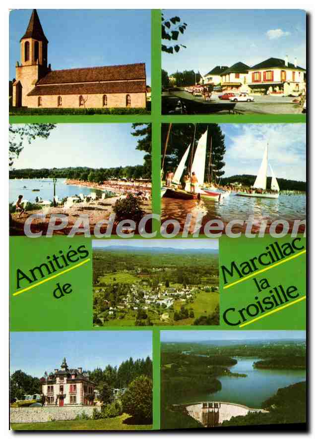 Marcillac-la-Croisille — Collage de paysages et monuments — Amitiés de Marcillac-la-Croisille
