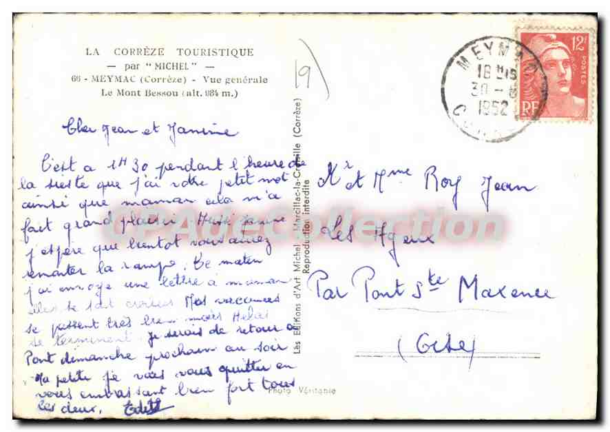Meymac — Vue générale — par Michel — Verso