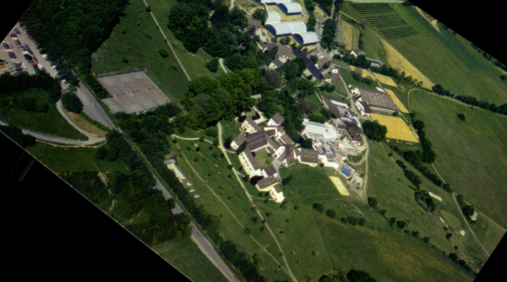 CPSM Pompadour Vue Aerienne Du Club Mediterranee