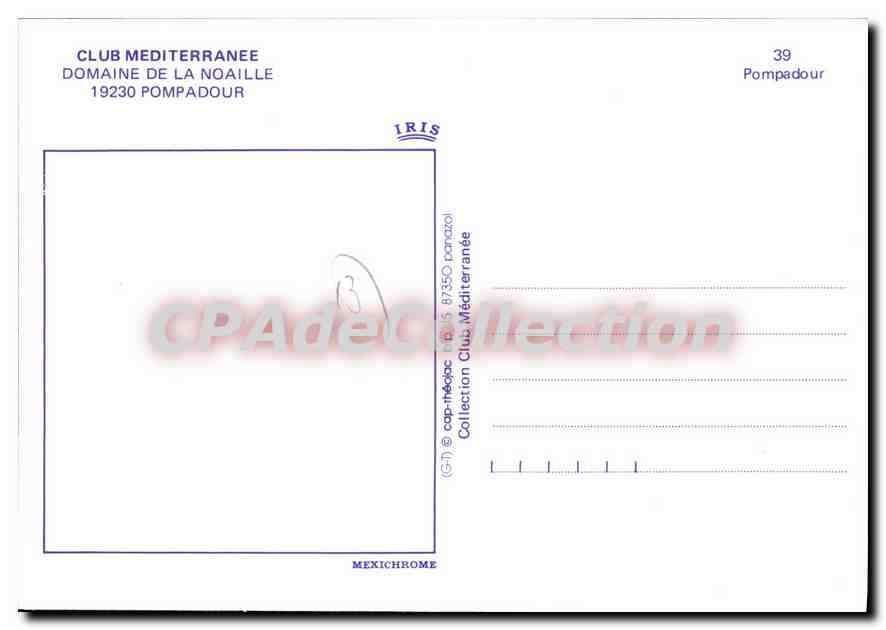 CPSM Pompadour Domaine De La Noaille — Verso