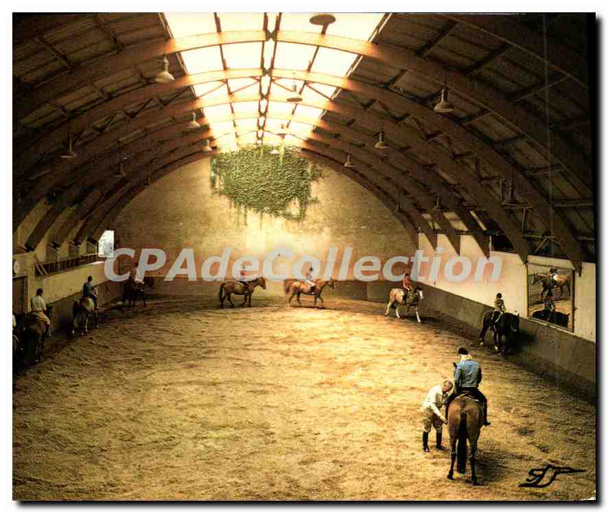 CPSM Pompadour Le Manege Lutteur B