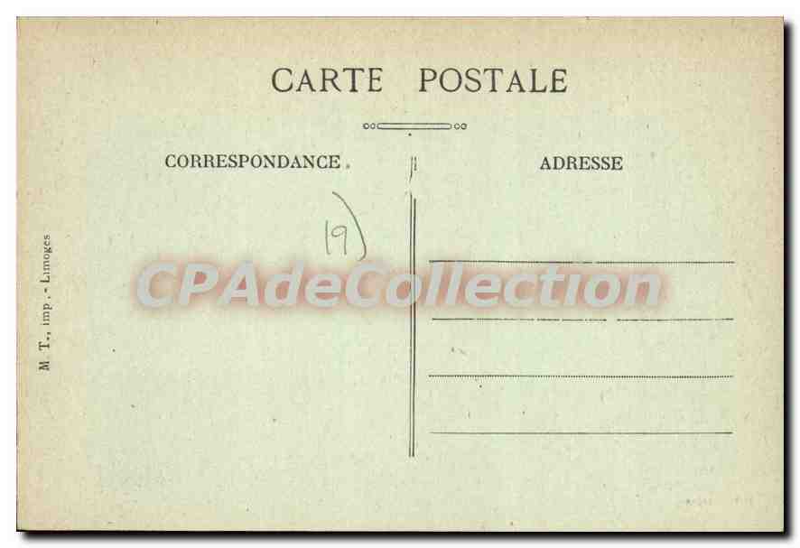 CPA Seilhac Le Chateau — Verso