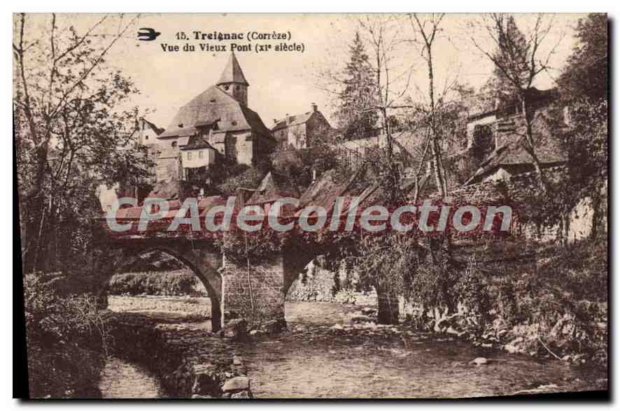 CPA Treignac Vue Du Vieux Pont