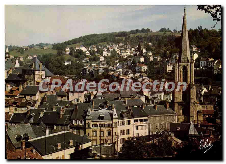 Tulle (19) — Vue Générale avec la Cathédrale et la Tour de Maïsse — Élécé