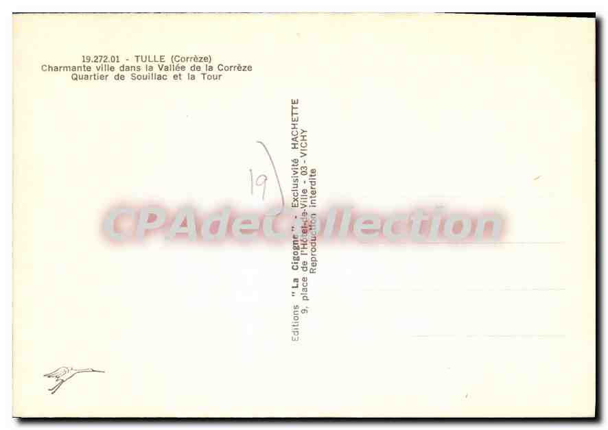 Tulle (Corrèze) — Charmante ville dans la Vallée de la Corrèze, Quartier de Souillac et la Tour — Éditions La Cigogne — Reverso