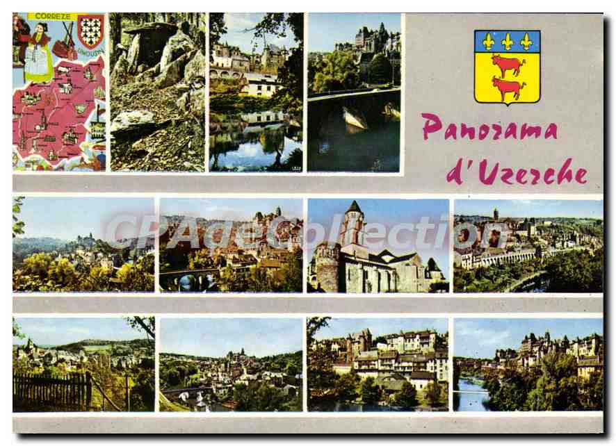 CPSM Uzerche panorama
