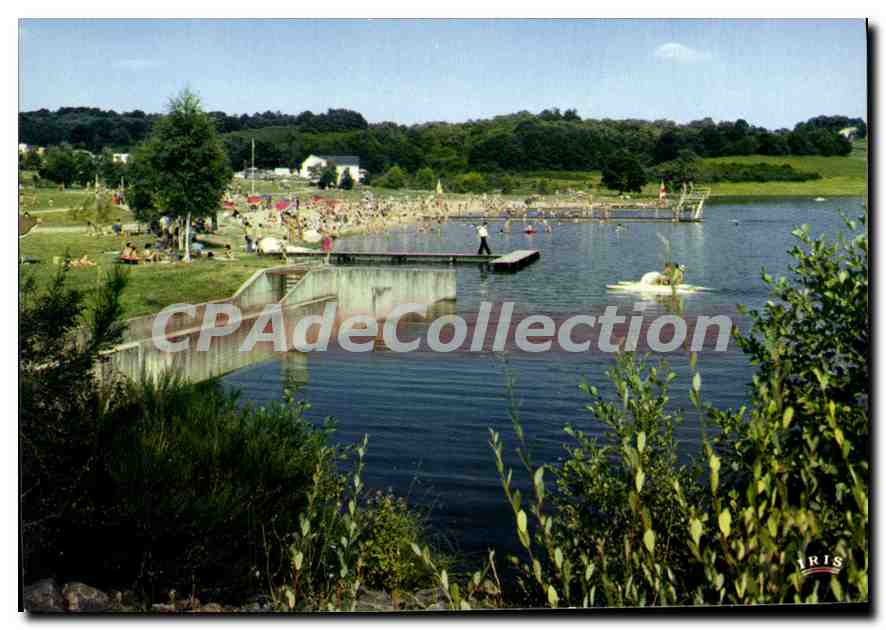 Vigeois (Corrèze) — Le plan d'eau, la plage — IRIS
