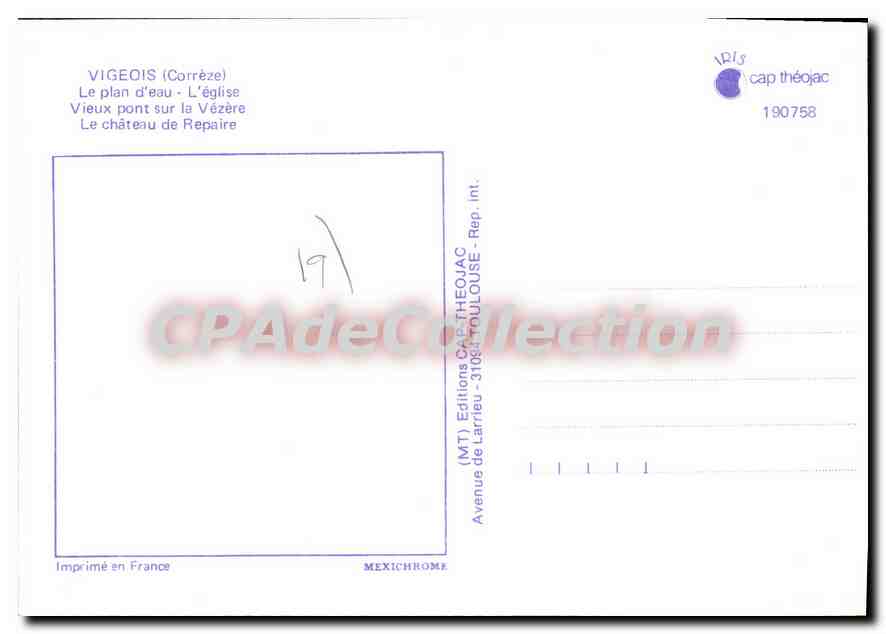 Vigeois — souvenirs de la région — Éditions de Larrieu, Rep. Int. — Reverso