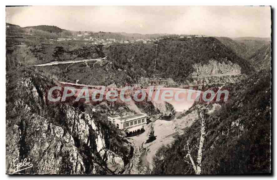 CPA Neuvic D'Ussel Le Barrage Et I'Usine De Mareges
