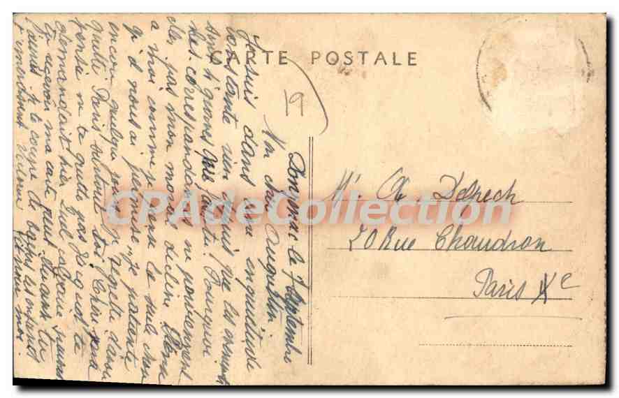 CPA Aubazine L'Eglise Et Le Couvent — Verso