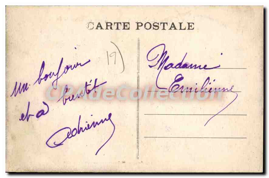 CPA La Roche Canillac L'Etang De Laborde — Verso