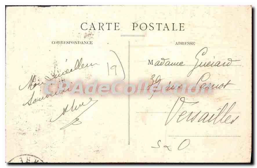 CPA Le Saillant Une Cascade De La Vezere — Verso