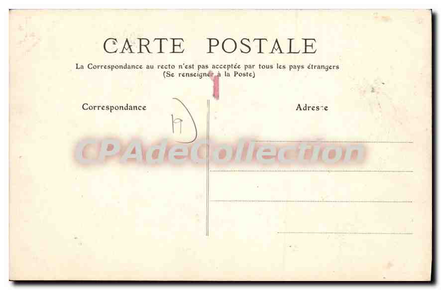CPA Le Saillant Une Cascade De La Vezere — Verso