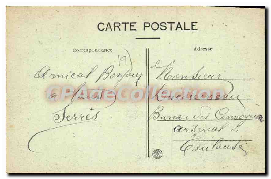 CPA Murel La Petite Cascade — Verso