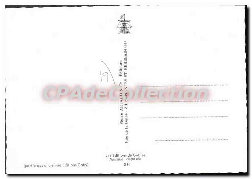 CPSM Correze carte touristique Tulle Lubersac Beaulieu Aubazine Uzerche — Verso