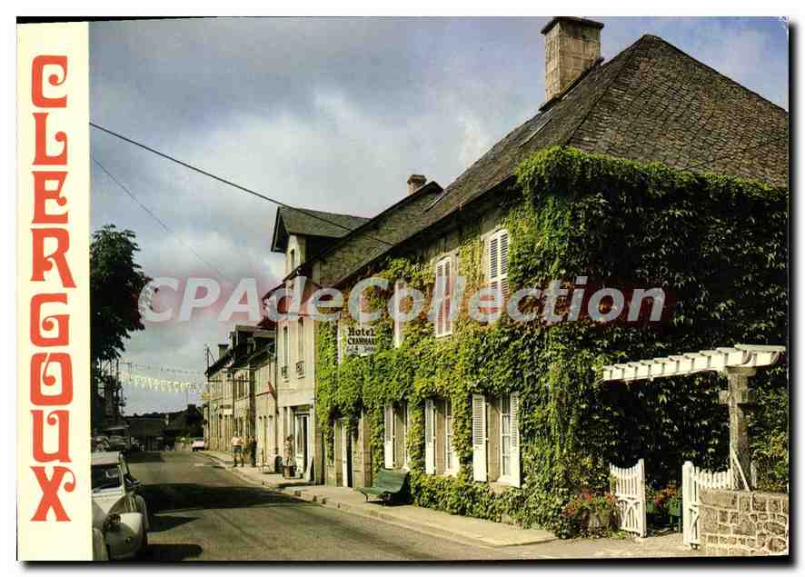 Clergoux — rue principale — Éditeur Théo Jac Éditions Rép. P.P. 1975