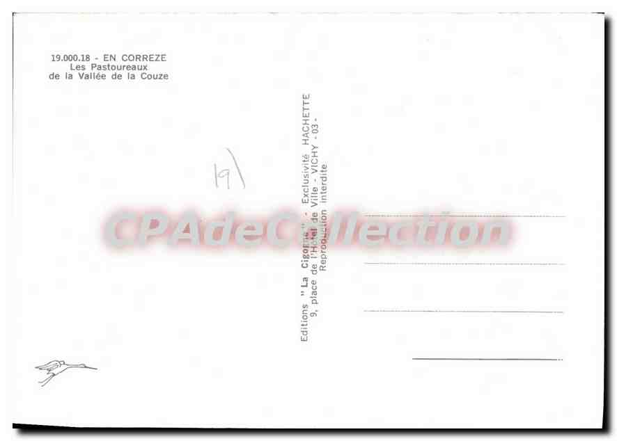 CPSM En Correze Les Pastoureaux De La Vallee De La Couze — Verso