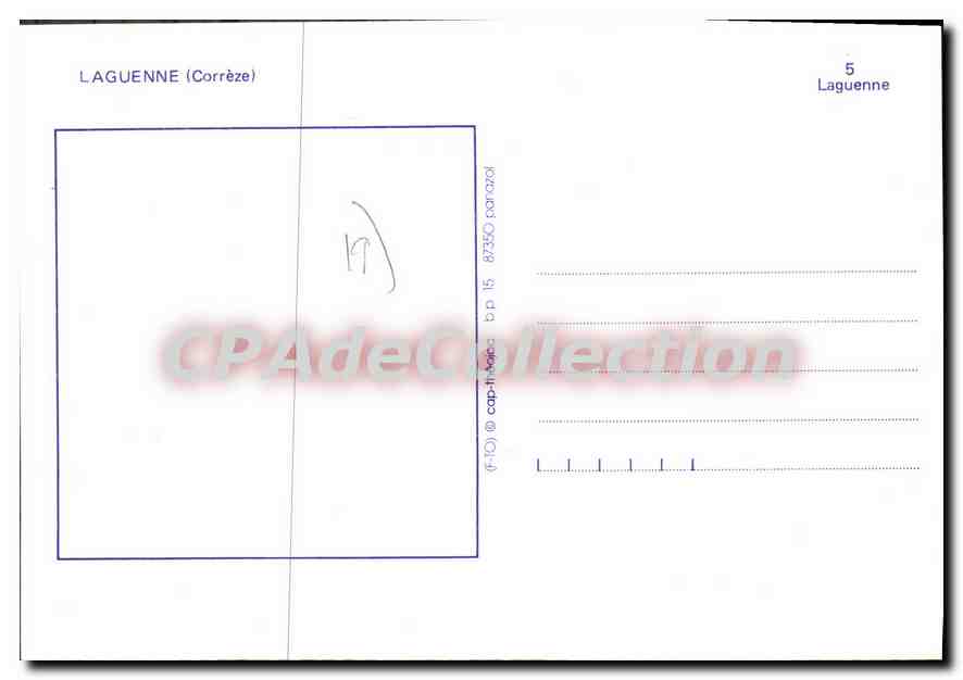 CPSM Laguenne amitiés — Verso
