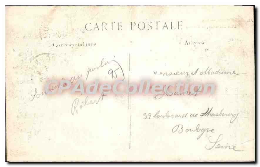 CPA Argenteuil Les Bords De La seine L'ile Marante Le Moulin — Verso