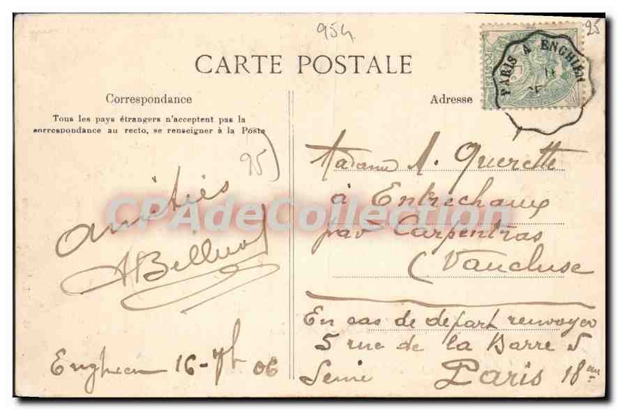 Enghien-les-Bains — Le Casino vu de l'Île du Grand Lac — E. L. D. — Reverso