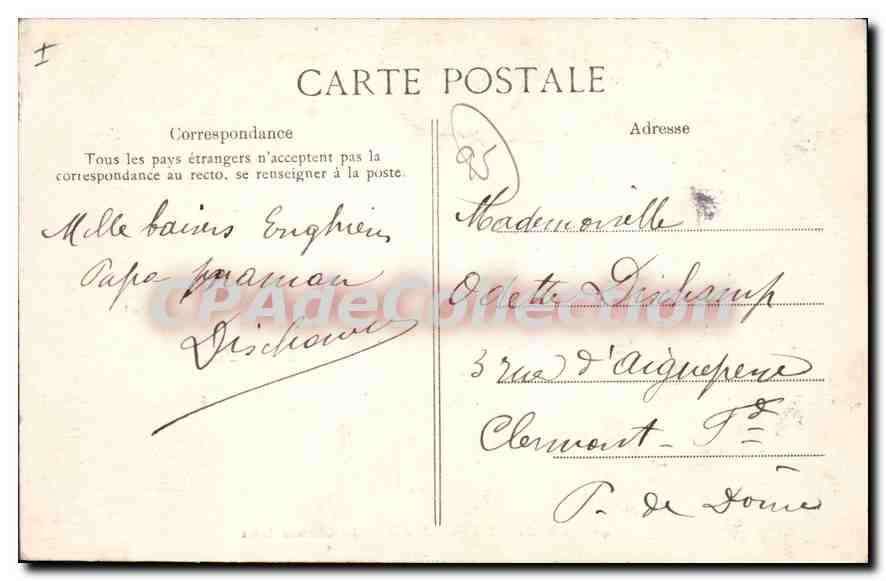 Enghien-les-Bains — Le Château Léon — Publisher ELD, No. 40 — Back
