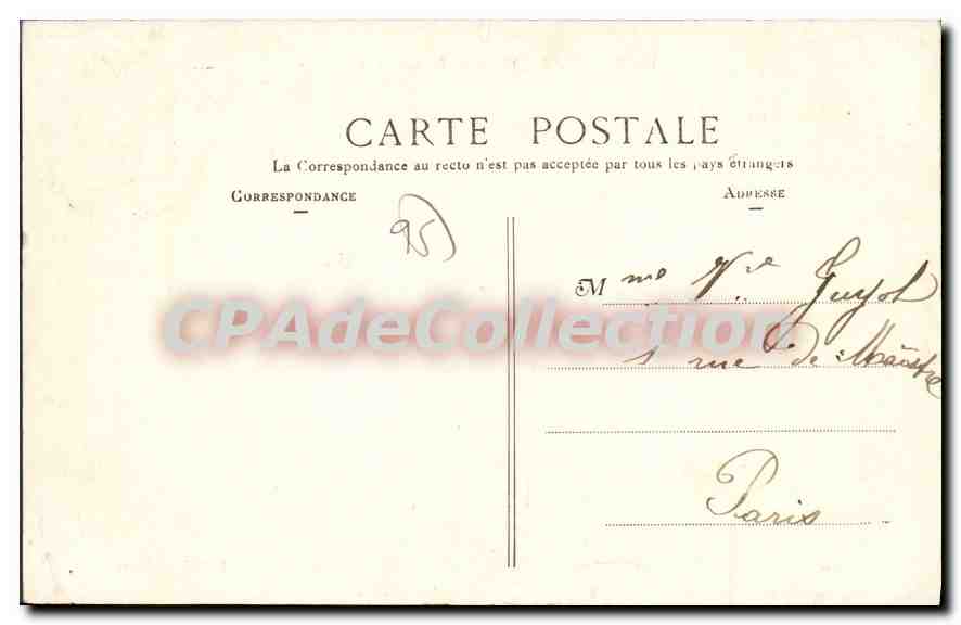 CPA Enghien Les Bains Le Lac Et Le Casino — Rückseite