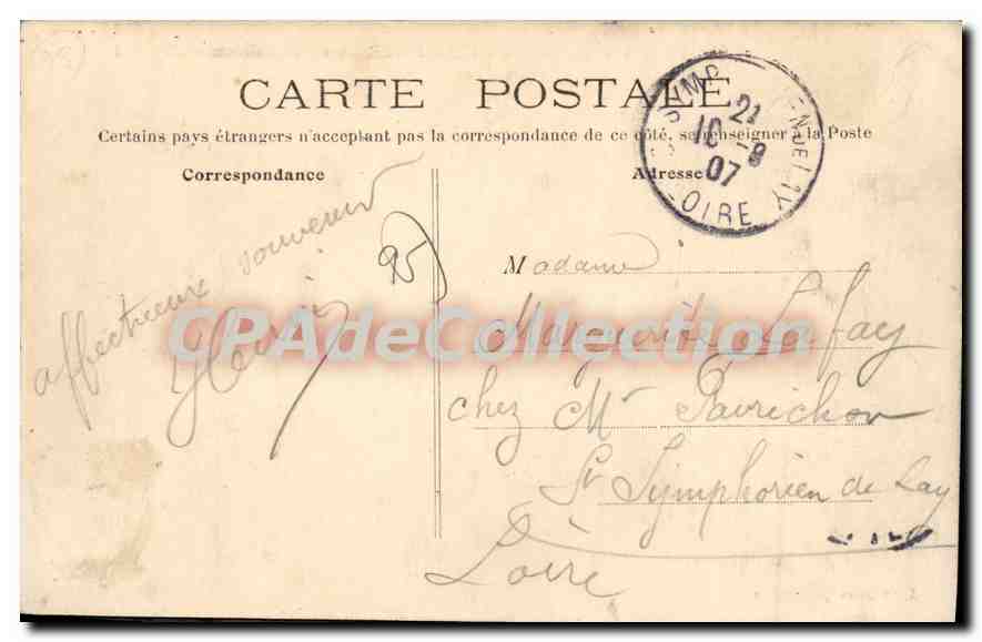 CPA Enghien Les Bains L'Hotel Des Bains Et I'Etablissement Thermal — Rückseite