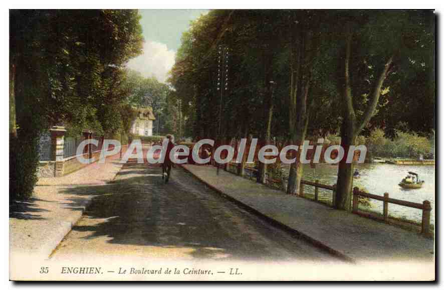 CPA Enghien Le Boulevard De La Ceinture