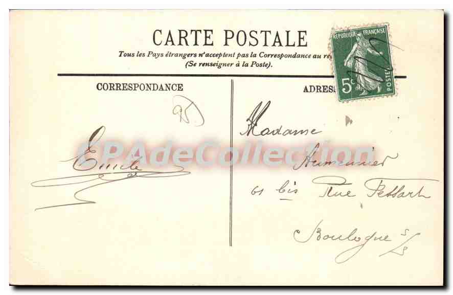 CPA Enghien Le Boulevard De La Ceinture — Rückseite