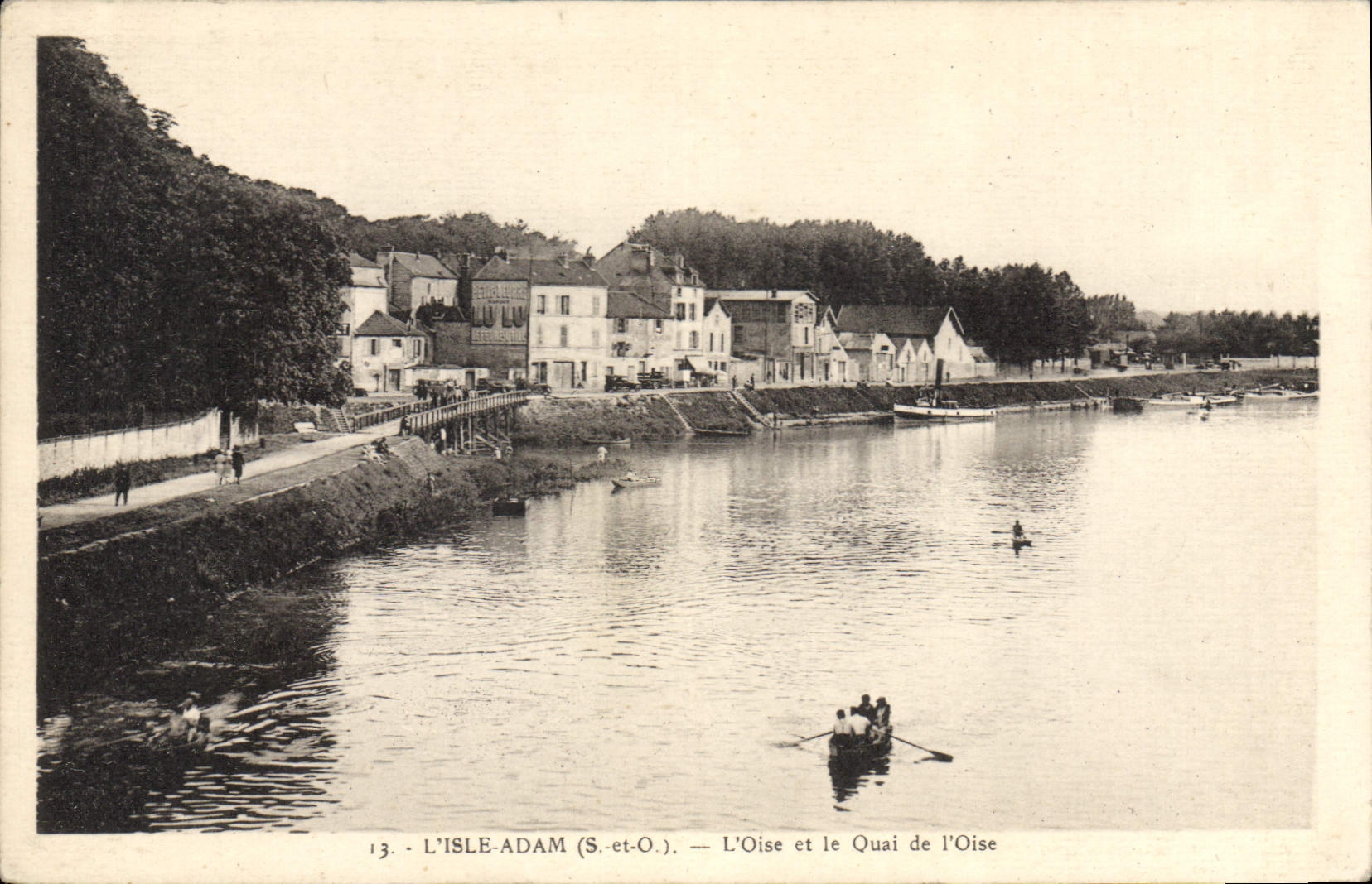L'Isle-Adam (S.-et-O.) — Die Oise und der Quai de l'Oise — Édition Maravelle