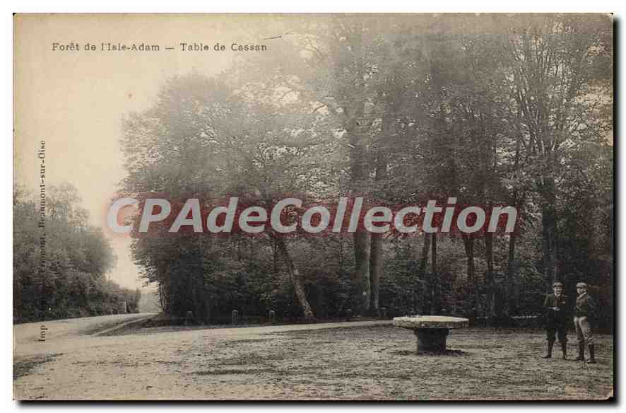 Forêt de l'Isle-Adam — Table de Cassan — Imp. P. Béchamp, Reims