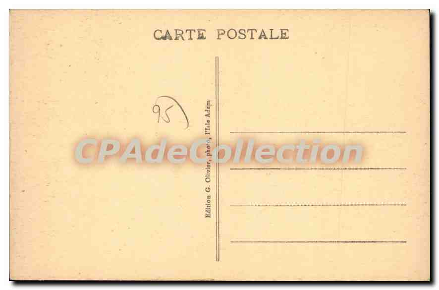 Isle-Adam - La Plage - L'Allée des Cabines — Édition G. Olivier, Ville Adam — Rückseite