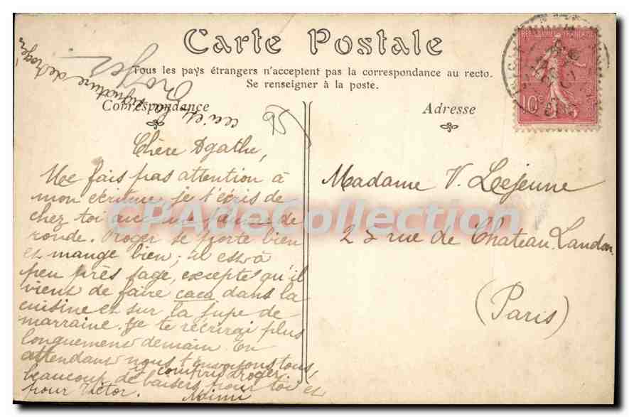 CPA L'Isle Adam Vue Sur I'Oise Prise Du Pont Du Bras Du Moulin — Rückseite