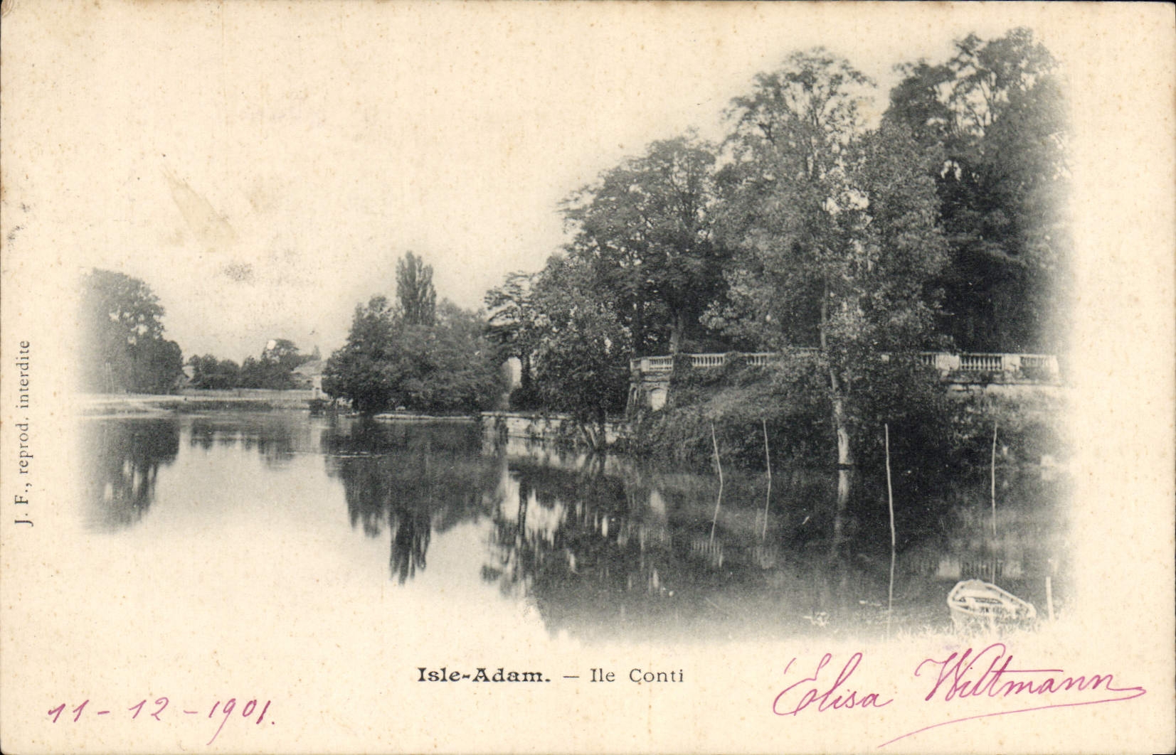 Isle-Adam — Ile Conti — J.F. reproduit interdite