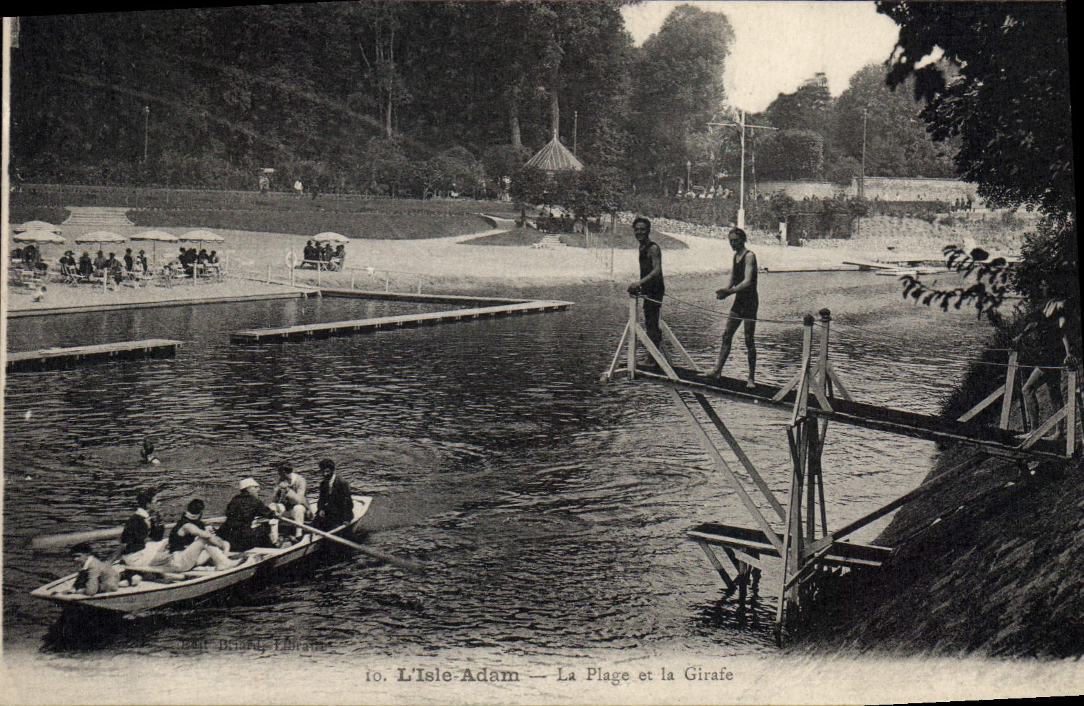 L'Isle-Adam — La Plage et la Girafe — Édit. Béard Libraire